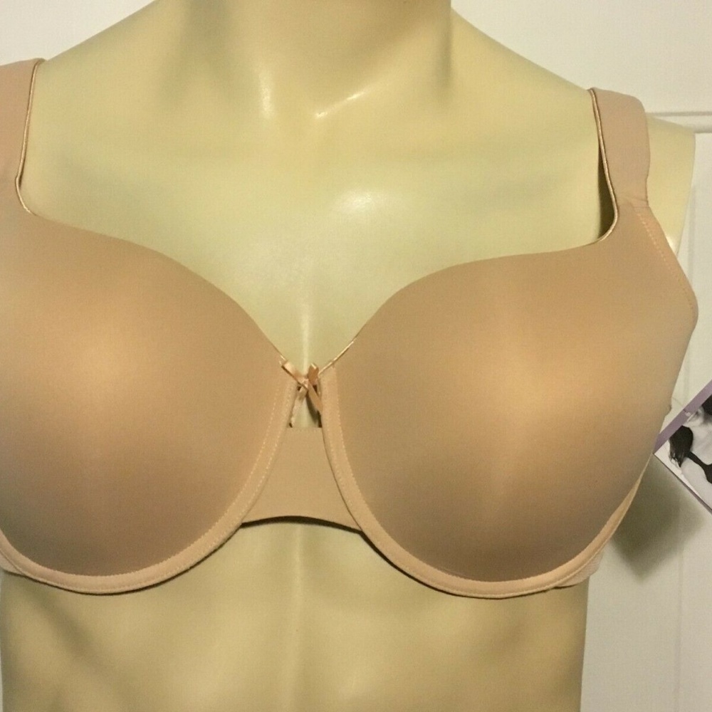 Catherines Balconette Underwire Bra Beige Medium Coverage Adjustable 54D